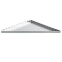 Dural TI-SHELF DNG Equilateral Triangle Shaped Corner Shelf Brushed Stainless Steel (Choice Of Size)